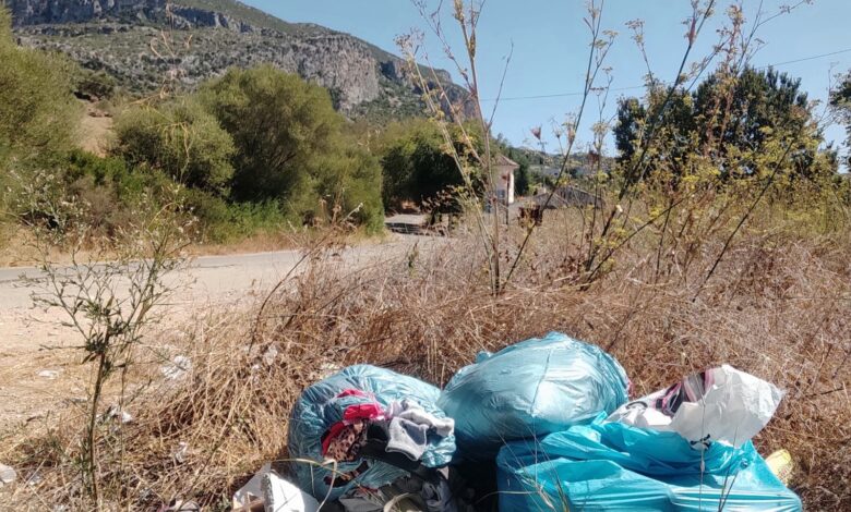 basuras en el camino de Fátima