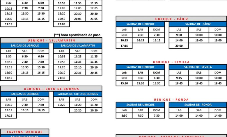 horario verano autobuses 2021
